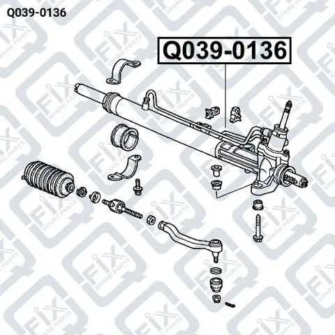 Рульова рейка Q0390136 Q-fix