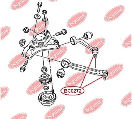 Пильник опори кульової верхньої BC0272 Bcguma