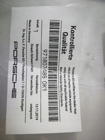  971807485OK1 Porsche