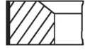 Кільця поршневі на 1 циліндр, STD. MAHLE 013RS101070N0