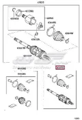 ШРКШ зовнішній передній, лівий TOYOTA 4347009S50
