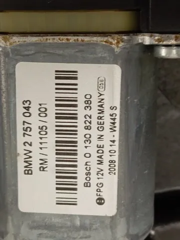 Склопідйомник передньої лівої двері 0130822380 BMW