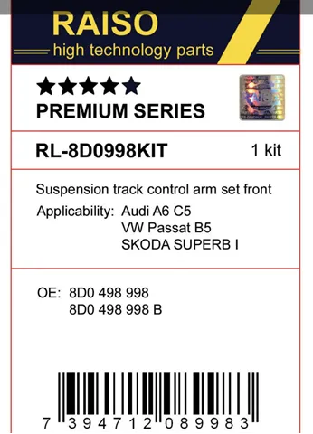 Комплект важелів передньої підвіски RL8D0998SKIT Raiso