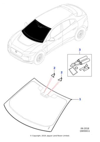 Лобове скло T4K20611 Jaguar