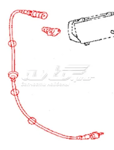 Трос спідометра 8371026150 Toyota