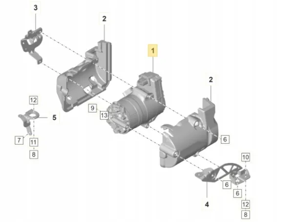 Компресор кондиціонера PAD816797A Porsche