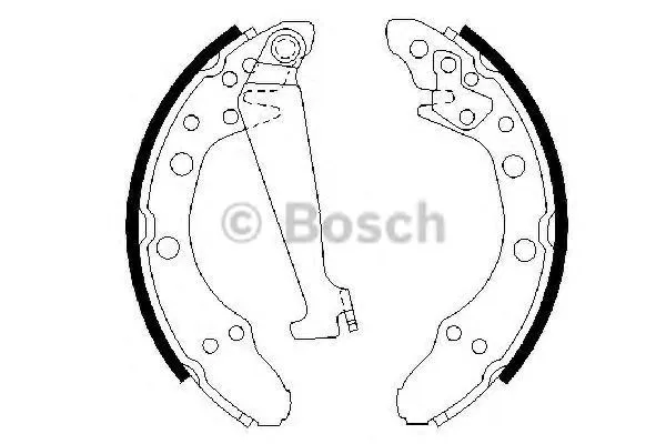 Колодки гальмові задні, барабанні 986487270 Bosch