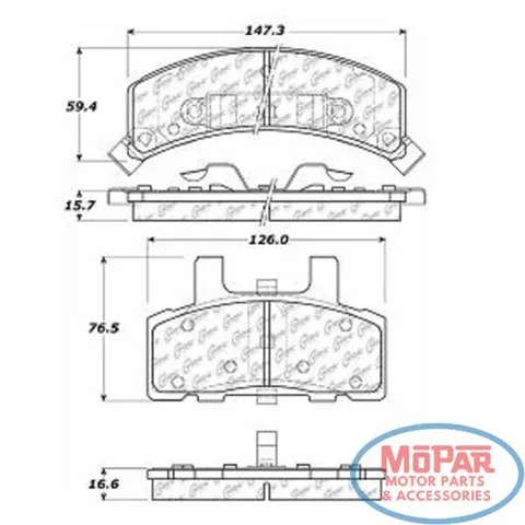 Передні тормозні колодки 10203690 Centric Parts