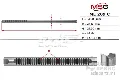 Вал/шток рульової рейки MS GROUP ME209C