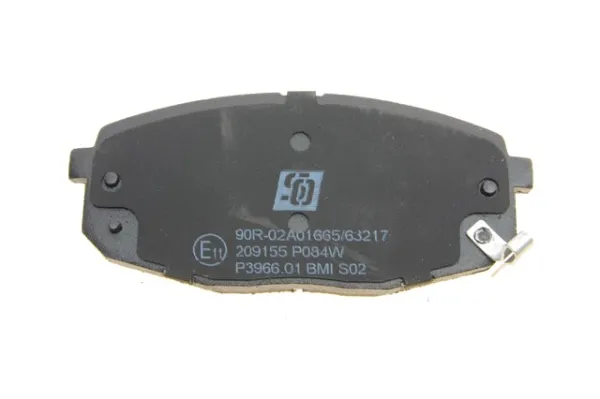 Передні тормозні колодки 209155 Solgy
