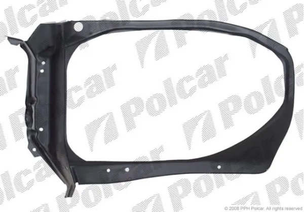 Супорт радіатора лівий/монтажна панель кріплення фар 5014045 Polcar