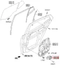 Двигун стеклопод'емника двері задньої, правої HYUNDAI 834602T000