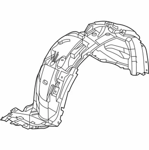 Підкрилок передній правий 638406RC1A Nissan/Infiniti