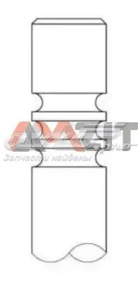 Клапан впускний 2135009 Intervalves