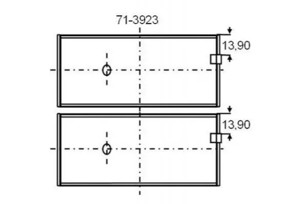 Вкладиші шатунні 7139236STD Glyco