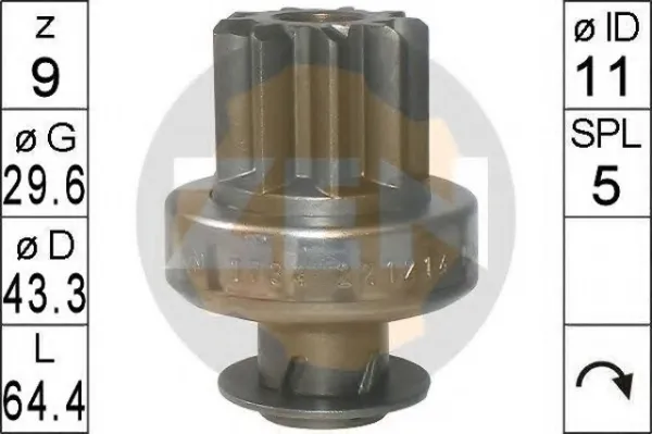 Бендикс стартера ZN1734 ZEN