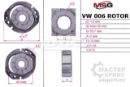Ротор насосу гідропідсилювача керма (ГПК) MS GROUP VW006ROTOR Ротор насосу гідропідсилювача керма (ГПК) MS GROUP VW006ROTOR
