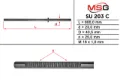 Вал/шток рульової рейки MS GROUP SU203C