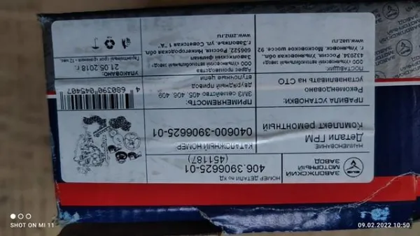 Комплект ланцюга ГРМ 406390662501 GAZ