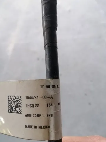 Електропроводка заднього гальмівного супорта 104478100A Tesla