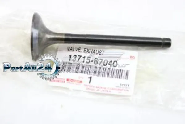 Клапан випускний 1371567040 Toyota