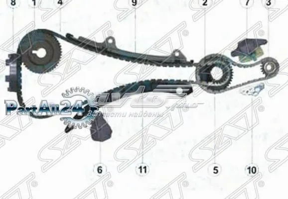 Ланцюг ГРМ TKNS212G SAT