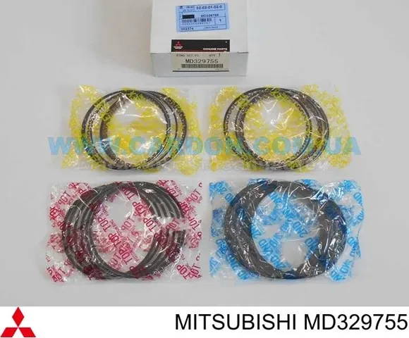 Кільця поршневі комплект на мотор, STD. MD329755 Mitsubishi