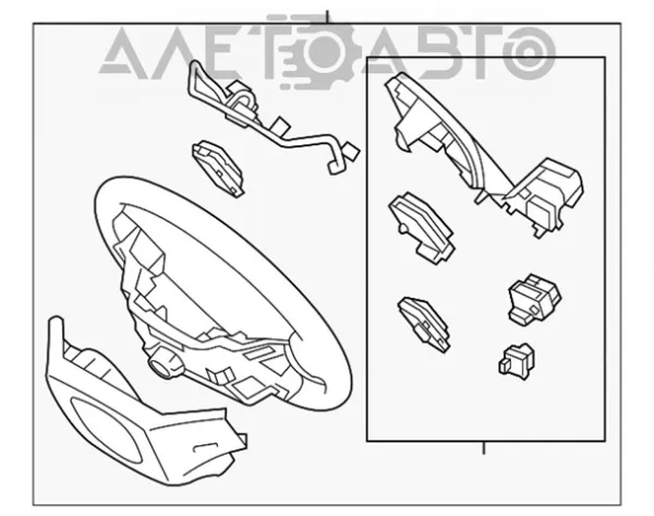 Кермо 561102W901RYN Hyundai/Kia