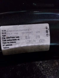 Volkswagen GOLF V універсал (1K5) (2007 - 2009) Механика 5 BLG